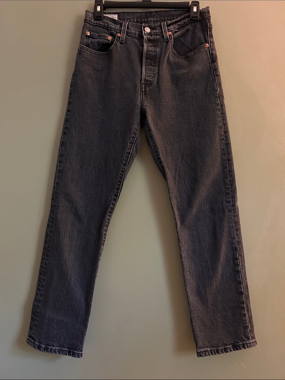 Levi's 501 Women's Original Cropped  HR Jeans in Cabo Fade Black W27xL28